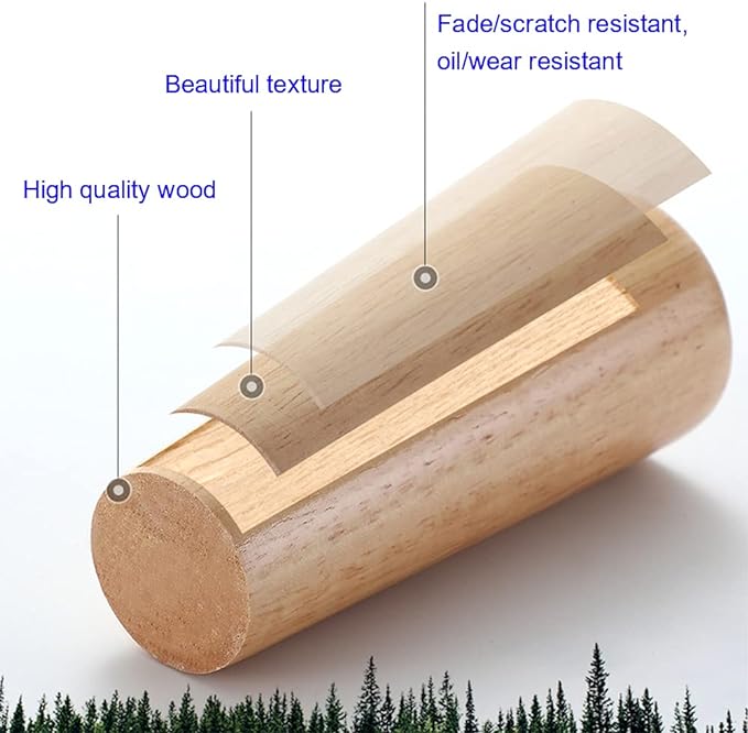 KITEVICH 4PACK Solid Wood Furniture Legs 6 Inch Sofa Legs, Replacement Legs Mid