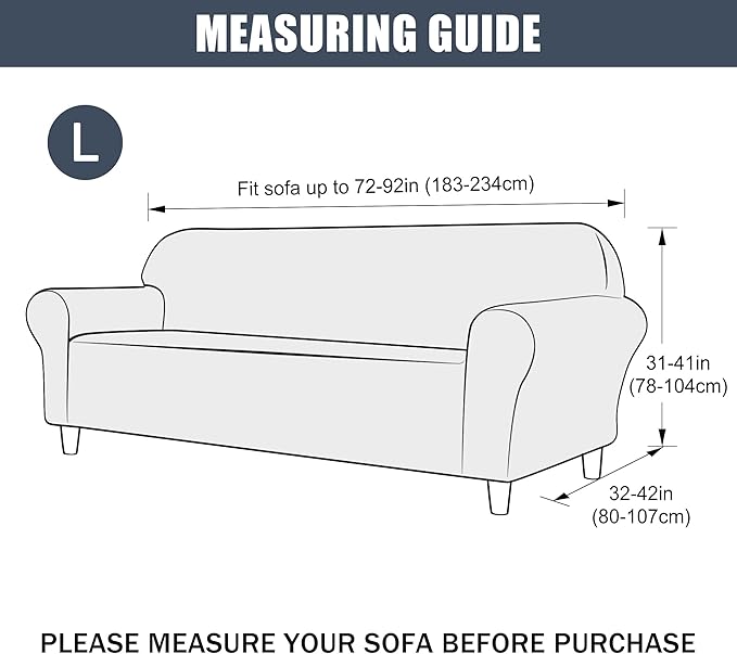 CONRUSER Stretch Sofa Slipcover, Soft Thick Velvet Couch Sofa Cover Furniture