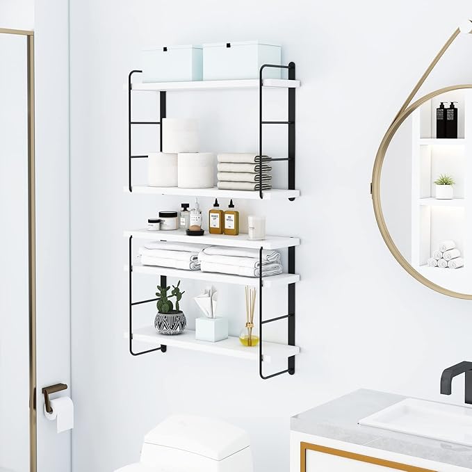 MXCSE Wall Shelves, Wall Mounted Bookshelves, DIY Floating Shelves