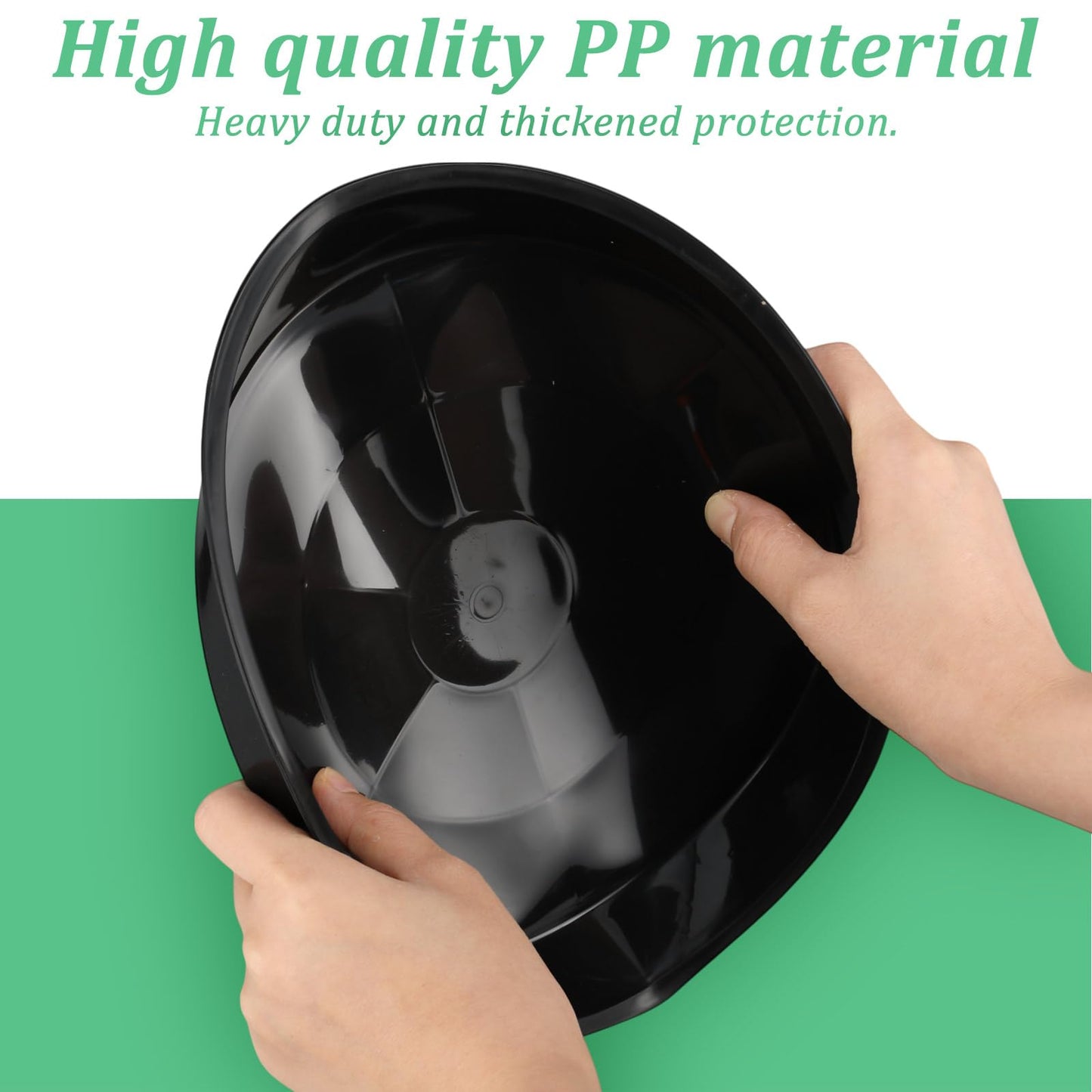 Eccliy 10 Packs 10 Inch Plastic Large Plant Saucers Heavy Duty Planter Trays Jumbo Flower Pot Saucers Plastic Water Trays for Indoors and Outdoors