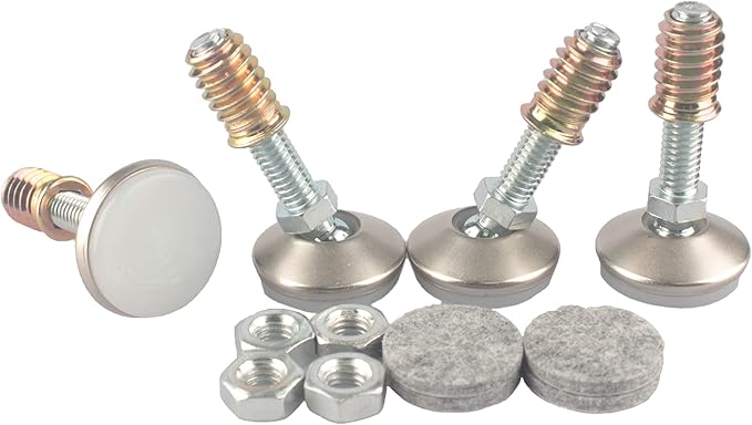 HUAYY Furniture Levelers Swivel Feet, Angle Height Adjustable, Heavy Duty