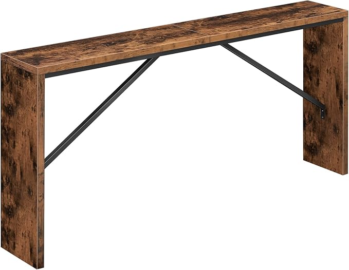 MAHANCRIS Console Table, 62.2" Long Sofa Table Behind Couch, Narrow Entryway