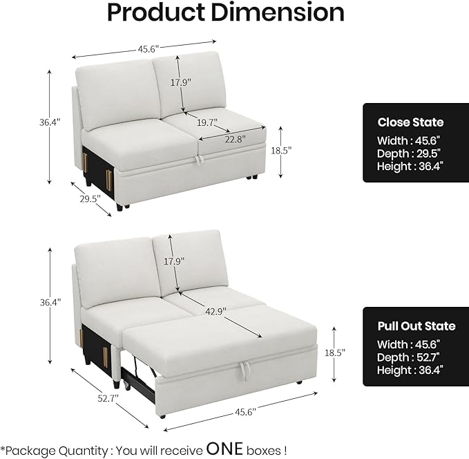 Belffin Sectional Sleeper Sofa