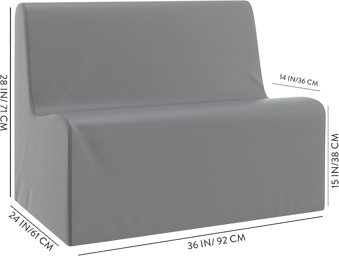 Children's Factory Large Contour Sofa, Mix-and-Match Kids Chairs, Corner