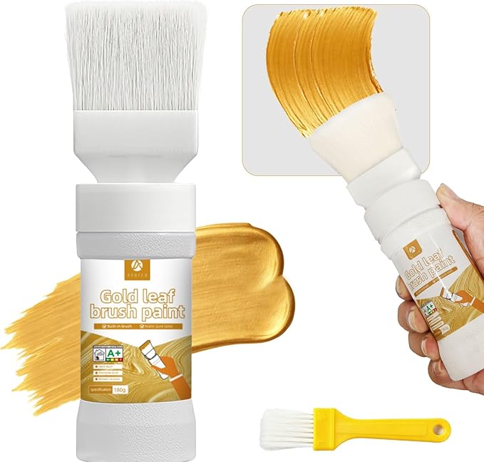 Liquid Gold Paint 6.35 Fl Oz, Non-Fading Gold Paint Finish