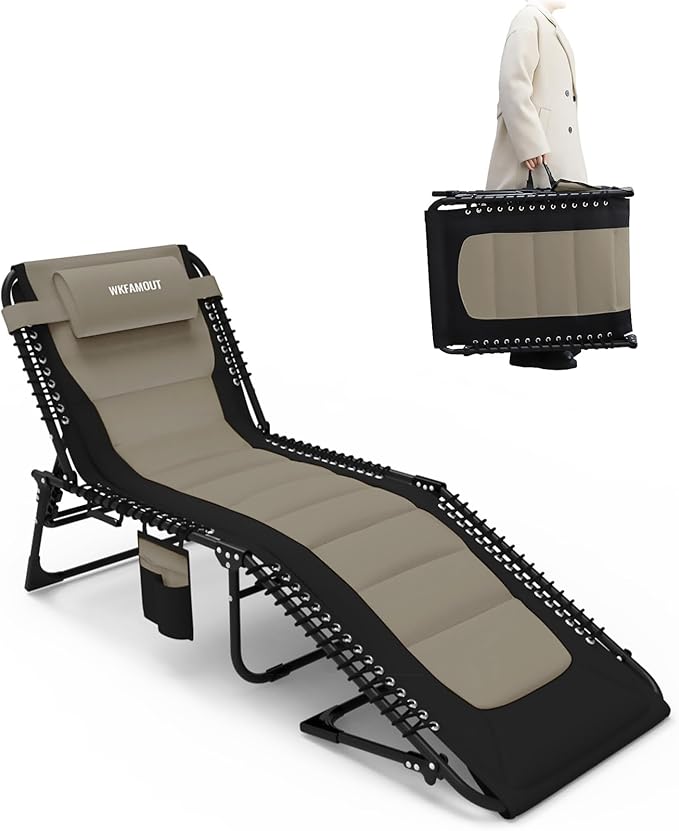 Outdoor Folding Lounge Chair Padded