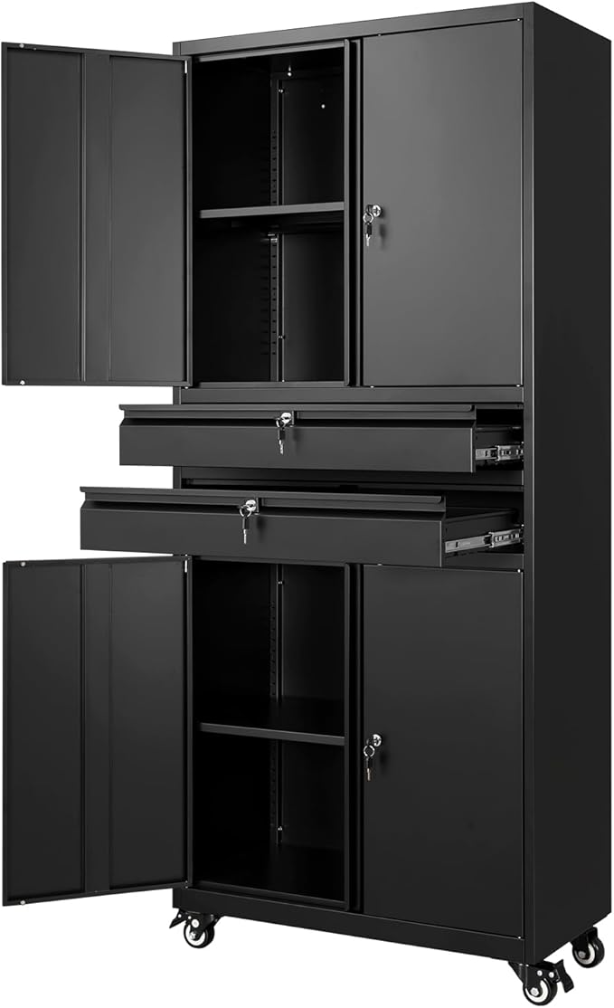 Yizosh Metal Garage Storage Cabinet