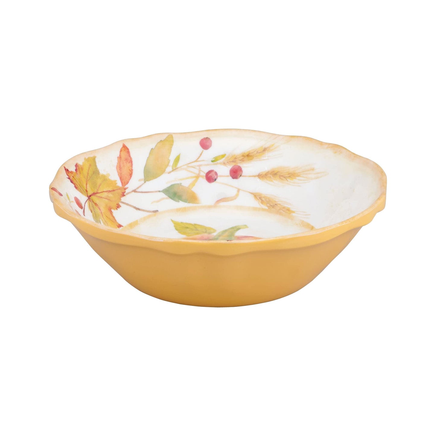 UPware 12 Piece Pumpkin Melamine Dinnerware Sets, Outdoor Dishes Set, Plates and Bowls Sets, Autumn Thanksgiving Decorations, Service for 4, Orange