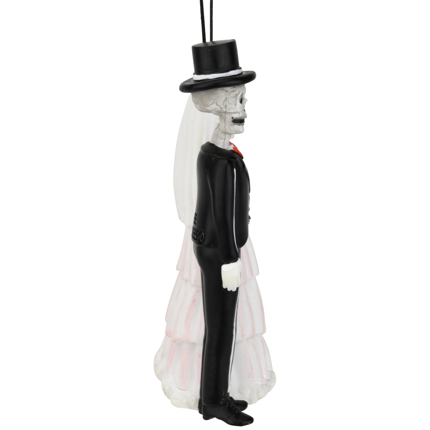 Tree Buddees Death Do Us Part Ornament – Halloween Skeleton Wedding Resin Ornament – Spooky Bride & Groom for Creepy Cute Holiday Decor - or Wedding Cake Topper