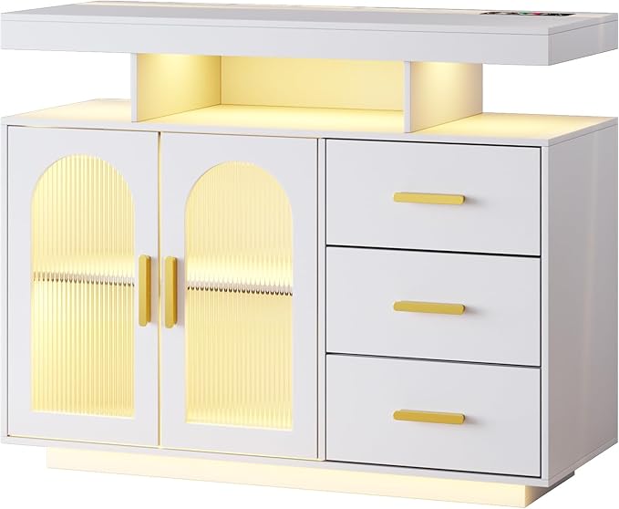 HNEBC LED Sideboard Buffet