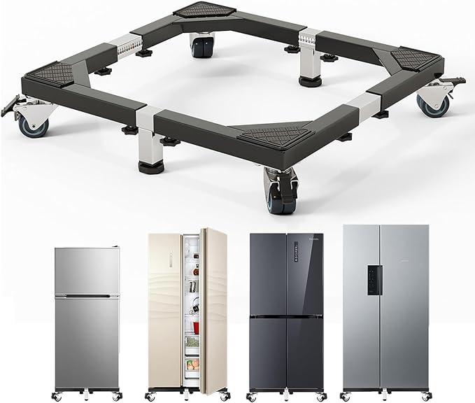 Heavy Duty All Steel Fridge Stand Mobile Base