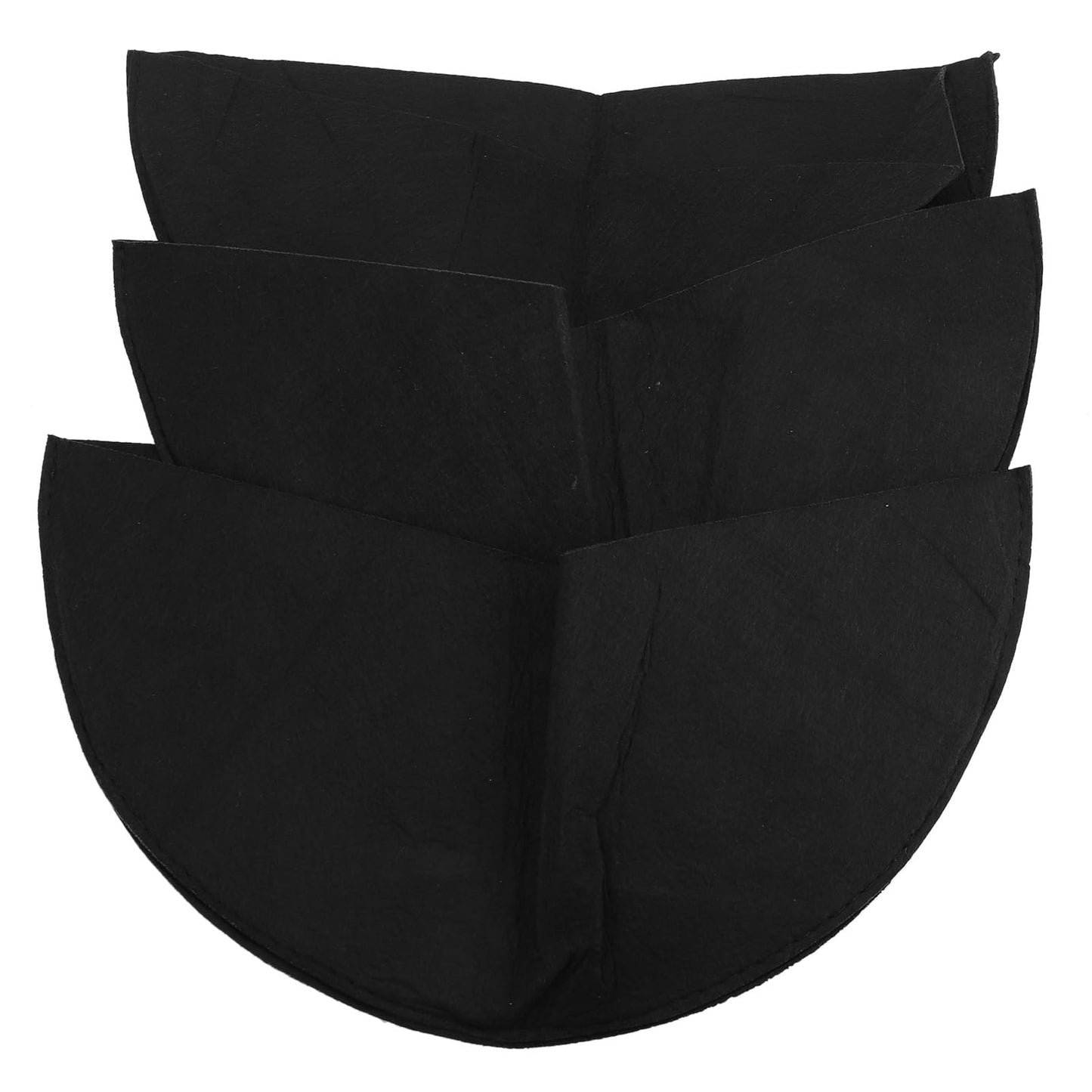 Phefop 3PCS Half Round Planter Liners, Non Woven Felt Hanging Basket Liners with Breathable Fabric, for Window Frames, Garden Planters, Wall Hanging Flower Pots (16 Inch)