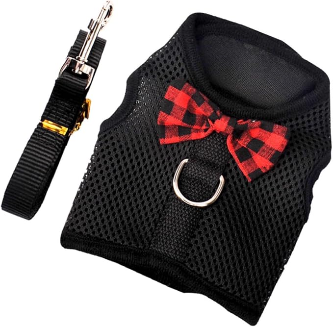 Abaodam Pet Vest Harness Breathable Mesh Chest Back Strap Soft S Size 20-23Cm for Small Pets Rabbit Guinea Pig Squirrel Walking