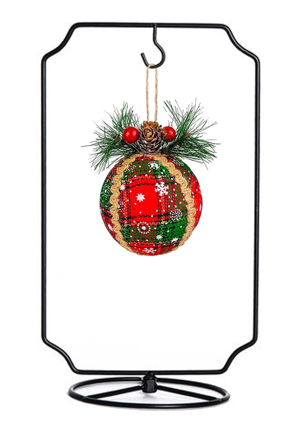 Maibloln Ornament Display Stand Hanger Rack Hook Chrismas Ornament Party Decoration Holder Air Plant Flower Pot Hanging Terrarium Home Office Decoration(D-Style)