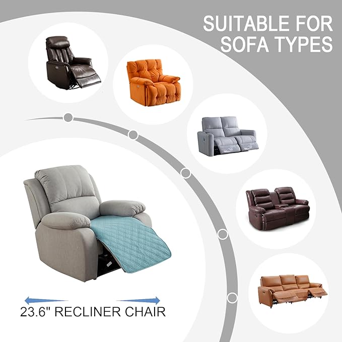 Genina Waterproof Recliner Chair Covers, Recliner Cover