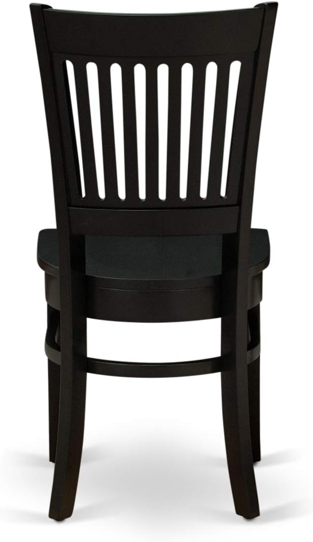 East West Furniture ANVA3-BLK-W 3 Piece Kitchen Table Set