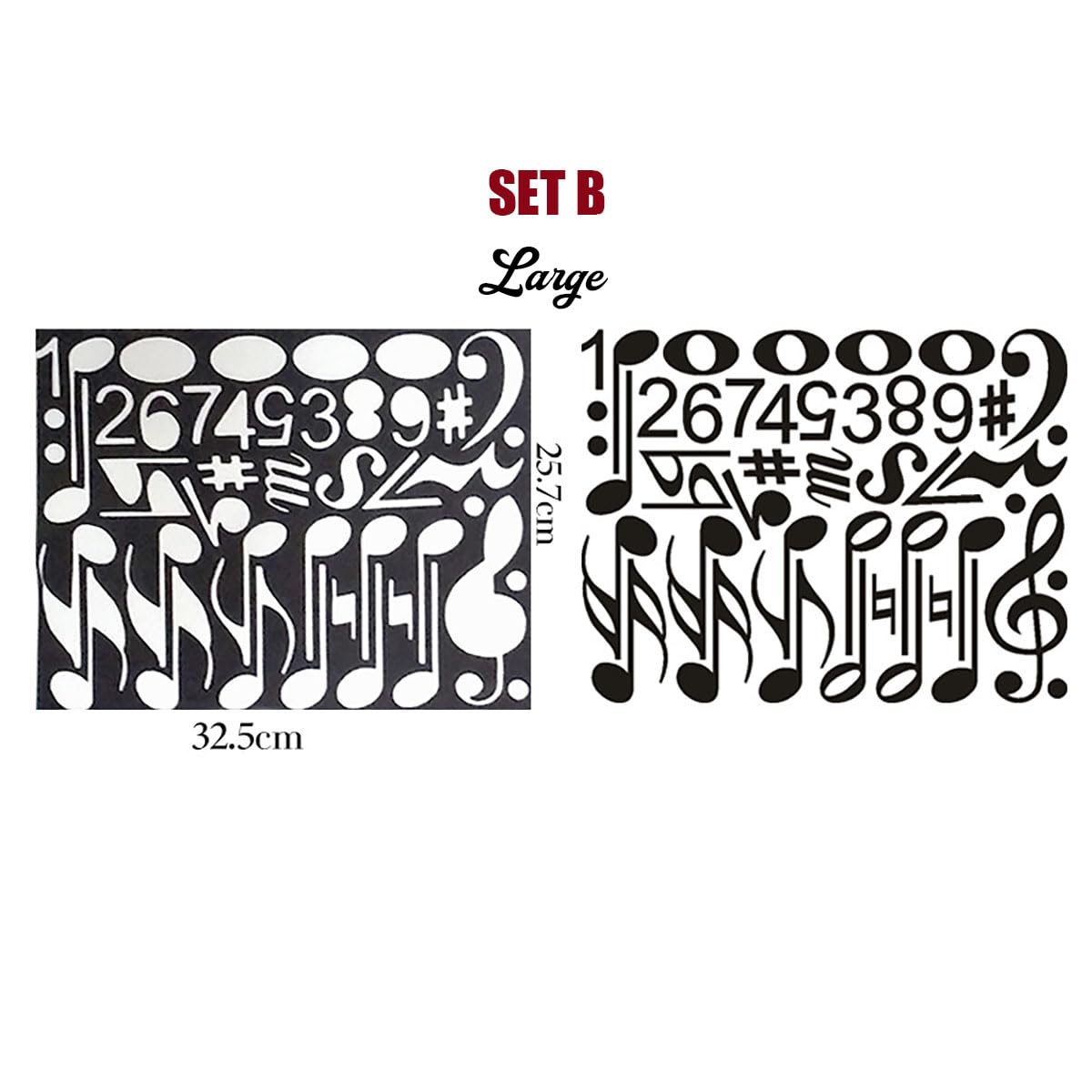 Music Theme Magnetic Music Note Symbol for Whiteboard for Teacher, Education (Set B)