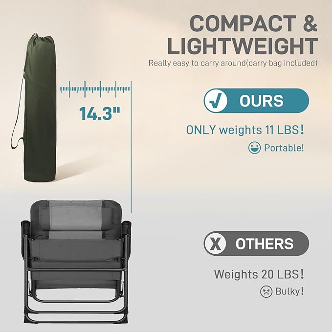 EVER ADVANCED Reclining Camping Chairs