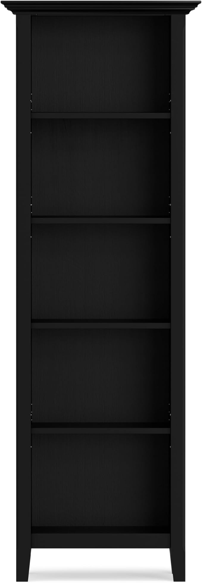 SIMPLIHOME Amherst TV Stand and Bookcase Bundle