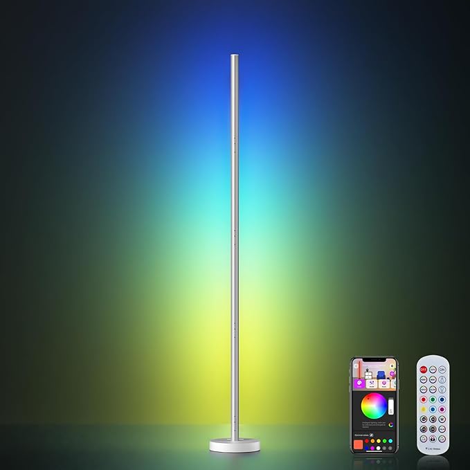 OIYN Smart RGBICW LED Corner Floor Lamp