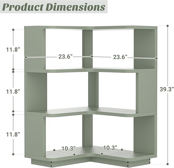 Armocity Corner Book Shelf