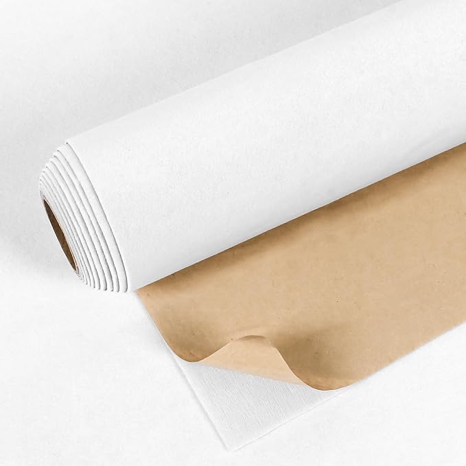 VEELIKE Self Adhesive Velvet Flocking Liner White Felt Drawer Liner