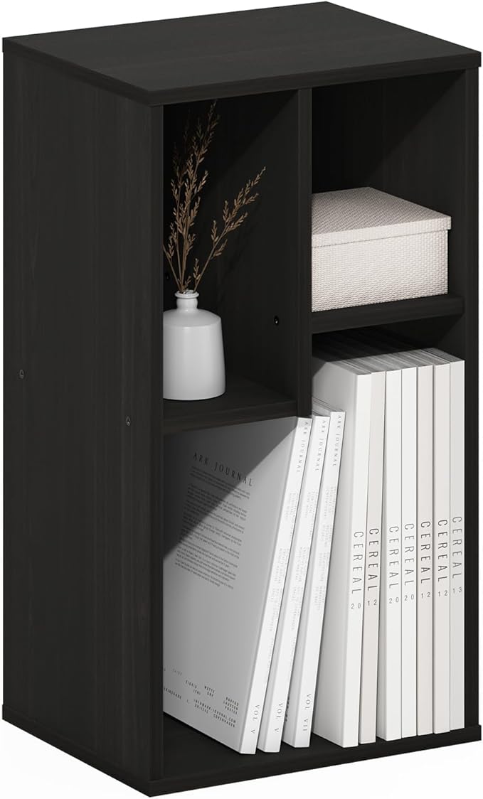 Furinno DALY Book Shelf, 3-Cube Bookshelf, Cube Storage Organizer Bookcase