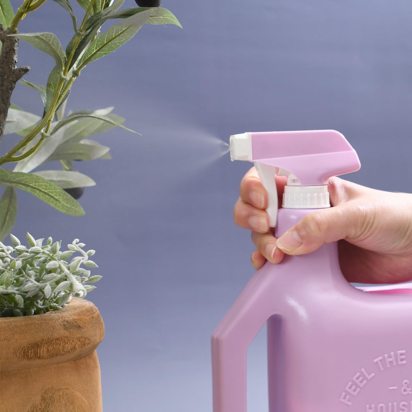 PETAL & FLOW Spray Sprinkler 2-in-1 Watering Can & Plant Mister Spray Bottle for Indoor & Outdoor Plants, 0.4 Gal (1.6L) (Lilac Purple)