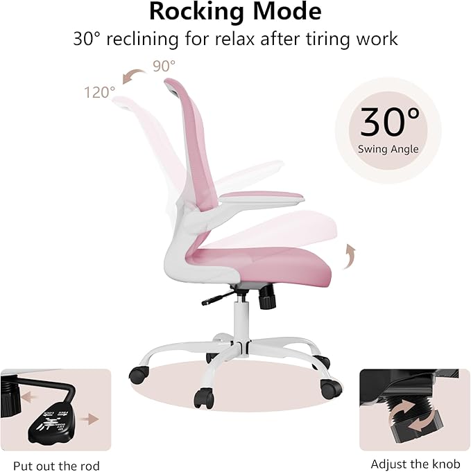 Ergonomic Office Chair, Comfort Swivel Home Office Task Chair, Breathable Mesh