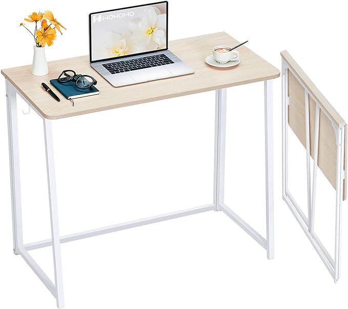 WOHOMO Folding Desk, Small Foldable Desk 39.4"