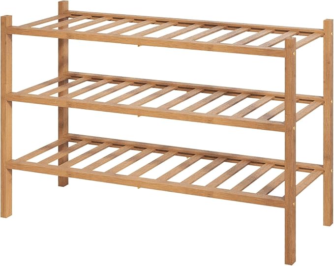 Kitsure Bamboo Wooden Shoe Rack