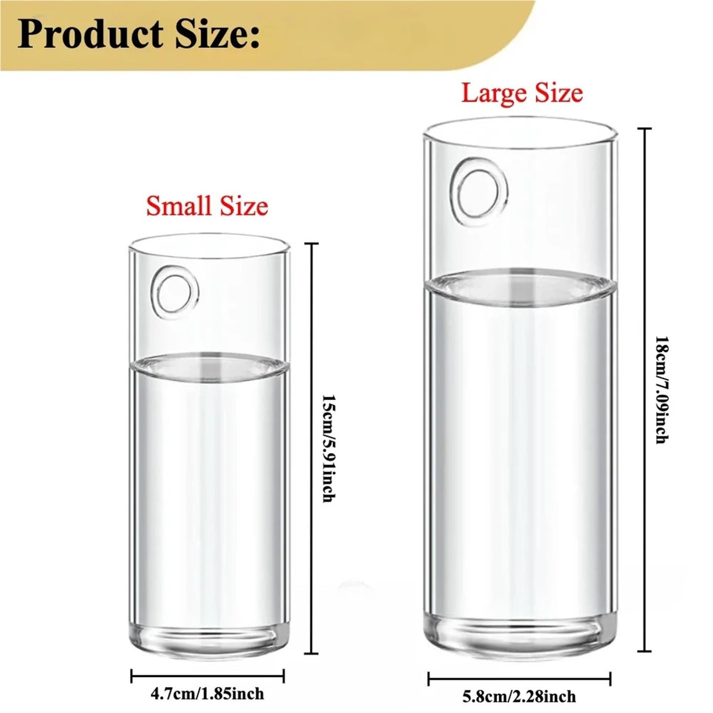 Glass Vase Vase 3Pack Wall Hanging Glass Planters Plant Terrarium Plants Holders Air with Plastic Invisible Traceless Hangers(3Pcs Large)