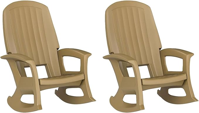 Semco Rockaway Heavy-Duty Outdoor Rocking Chair w/Low Maintenance All-Weather
