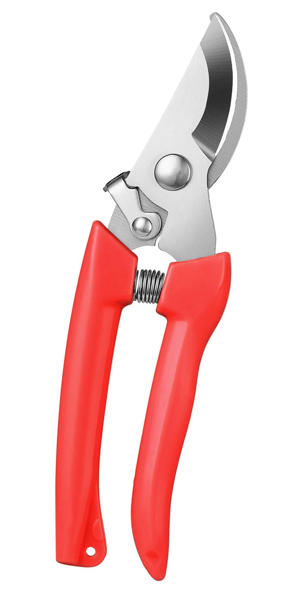 Garden Flower Shears Pruning Shears 6.9 inches Scissors Heavy Duty Plant Scissors for Cutting Flowers, Trimming Plants, Bonsai, Fruits Picking (Red Handle)