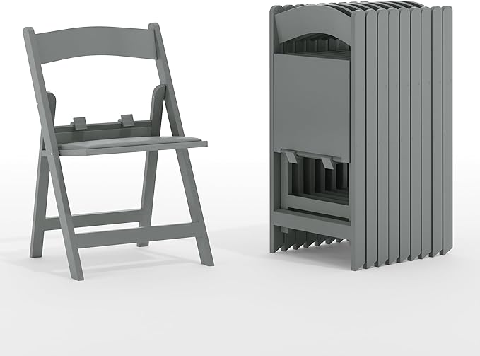 Flash Furniture Hercules Set of 10 Kids Gray Resin Folding Chair