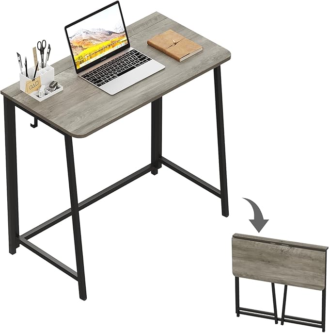 WOHOMO Folding Desk, Small Foldable Desk 31.5"