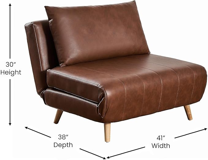 Flash Furniture Shaw Tri-Fold Convertible Sleeper Chair