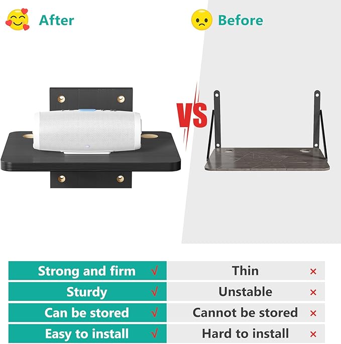 WALI Floating TV Shelf, 1 Tier Projector Shelf