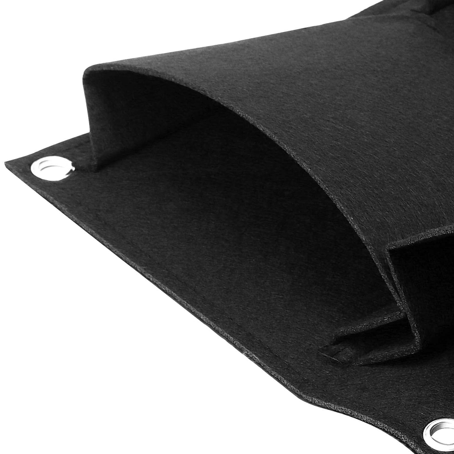 SOUJAP 2 Pack 18 Pockets Vertical Wall Garden Planter Plant Grow Bag, Hanging Felt Grow Bags Vertical Wall Garden for Indoor, Outdoor, Flower, Garden, Vegetable and Home Decoration (Black)
