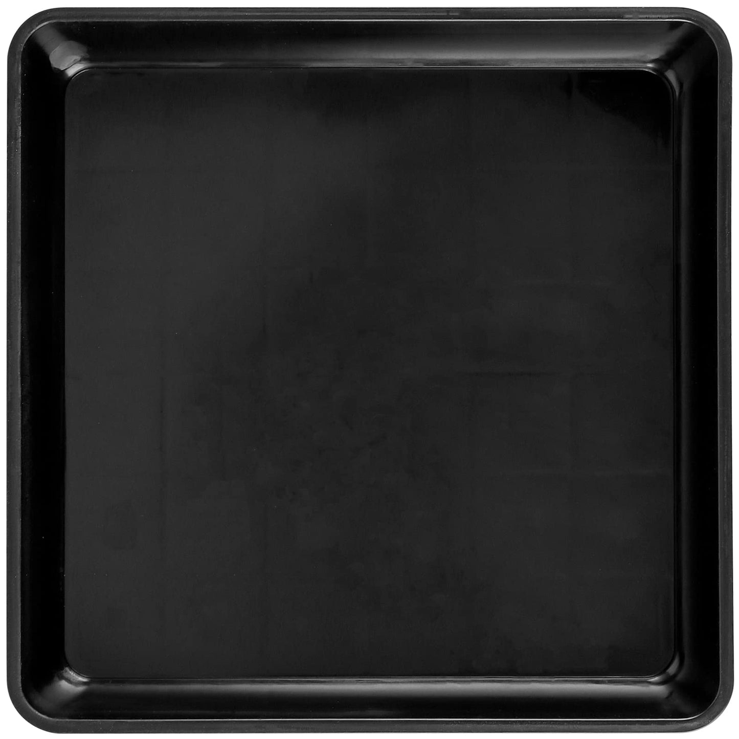 JOIKIT 10 PCS 10 x 10 Inch Square Plant Saucer, Plastic Plant Saucer Drip Tray, Square Flower Pot Tray for Indoors and Outdoor Plant Pots, 1.38 Inch Deep, Black