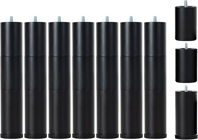 Adjustable Bed Legs for Adjustable Bed Base Frame, Screw in Bed Feet