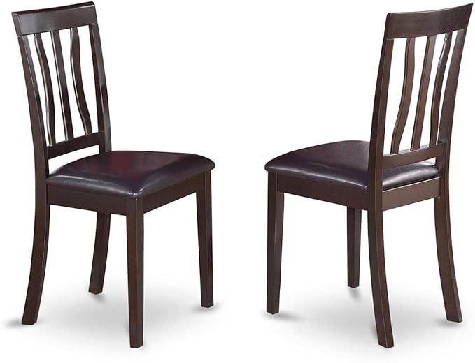 East West Furniture ANC-CAP-LC Antique Dining Chairs
