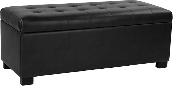 HomePop Large Tufted Storage Bench