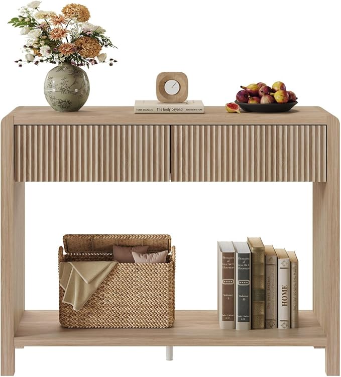 FATORRI Console Sofa Table, Wooden Entryway Table