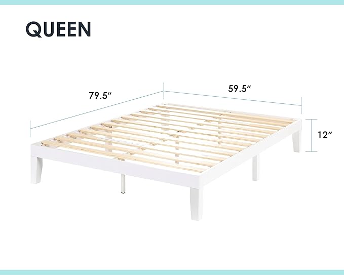 Mellow Naturalista Classic 12 Inch Solid Wood Platform Bed