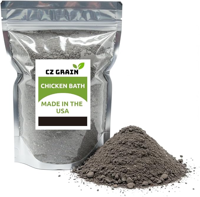 World’s Best Chicken Dust Bath – Natural Wood Ash, Sand & Fine Dust Blend – Safe for All Chickens (12 Ounces)