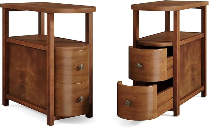 LITTLE TREE Solid Wood End Table Set 2