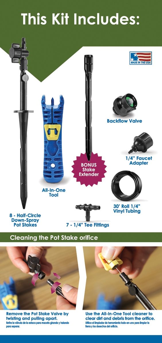 Mister Landscaper Micro Spray Pot Stake Kit