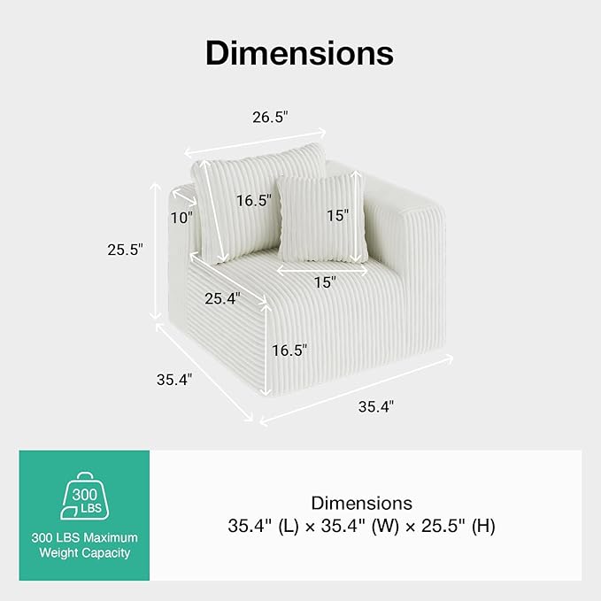 Novilla Modular Sectional Sofa, Modern Cloud Sectional Couch