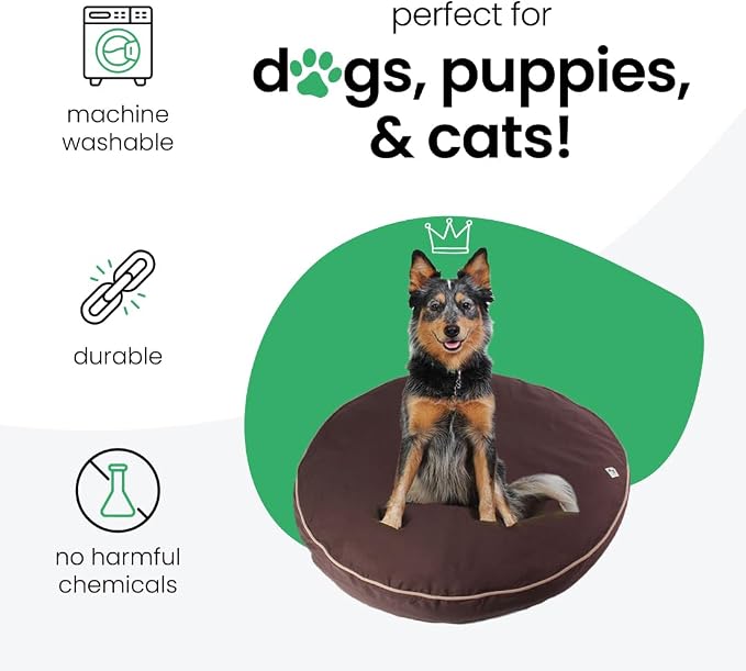 Molly Mutt Dog Bed Cover - Landslide Print - Measures 42” x 5’’ - 100% Cotton - Durable - Breathable - Sustainable - Machine Washable Dog Bed Cover